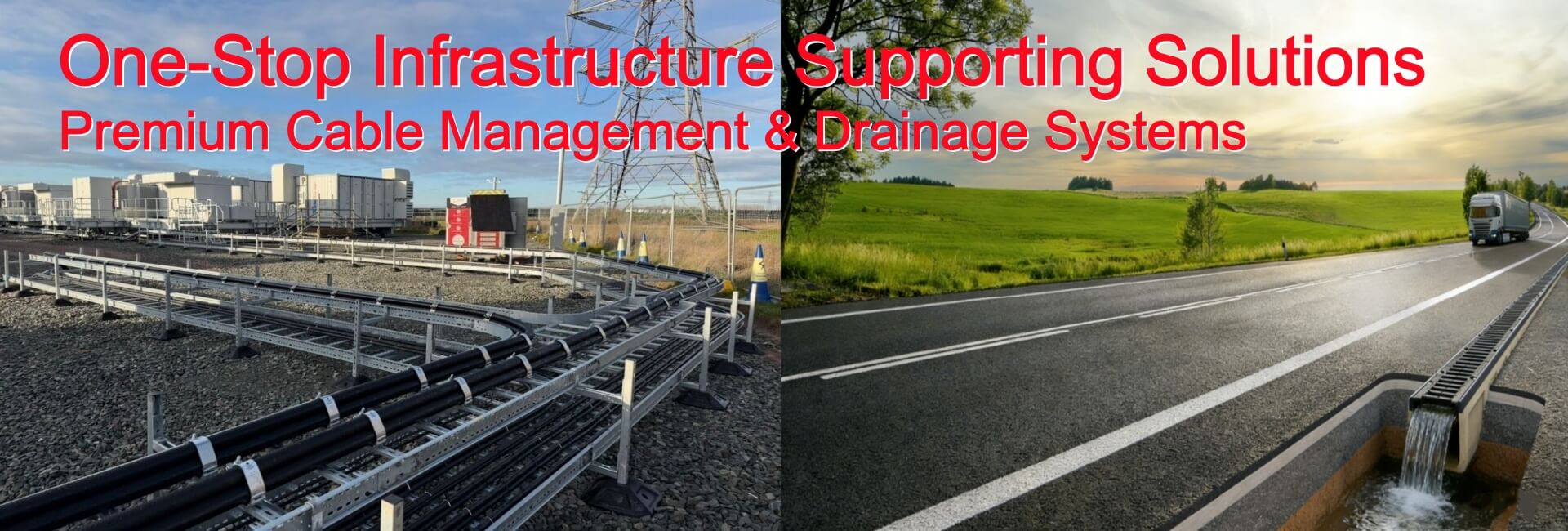 Cable Management Systems & Drainage Solution Systems - One-Stop Infrastructure Supporting Solutions