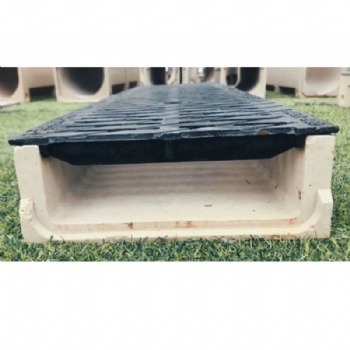 Shallow Polymer Concrete Drainage Channel With DI Gratings