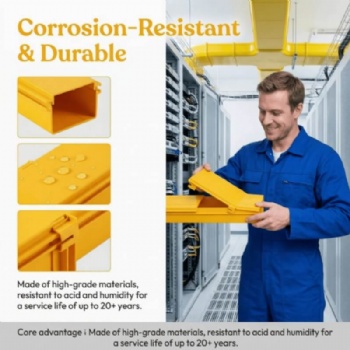 ABS PVC Fiber Optic Cable Raceway Duct for Network Cabling