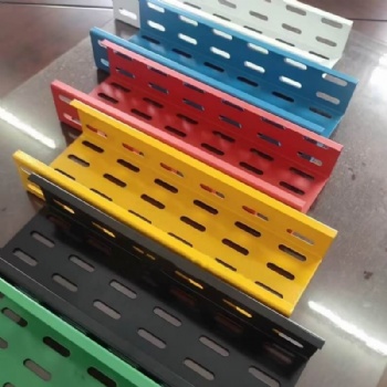 Powder Coated Perforated Cable Tray | Custom Color Ventilated Cable Tray