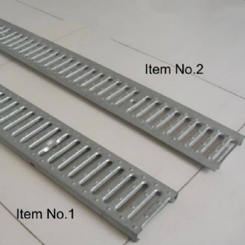 A15 kN Slotted Reinforced Galvanized Steel Trench Drain Stamped Grate