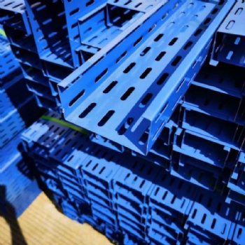 Powder Coated Perforated Cable Tray | Custom Color Ventilated Cable Tray
