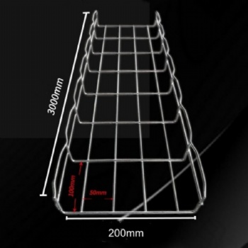 Electro Galvanizing Steel Basket Cable Tray Flexible Wire Mesh Tray