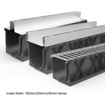 Plastic Trench Channel with Trench Cover Load Class Up To D400