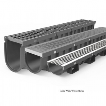HDPE Drainage Channel With Drainge Cover Load Class Up To D400